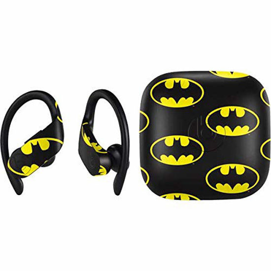 Picture of Skinit Decal Audio Skin Compatible with PowerBeats Pro - Officially Licensed Warner Bros Batman Logo All Over Print Design