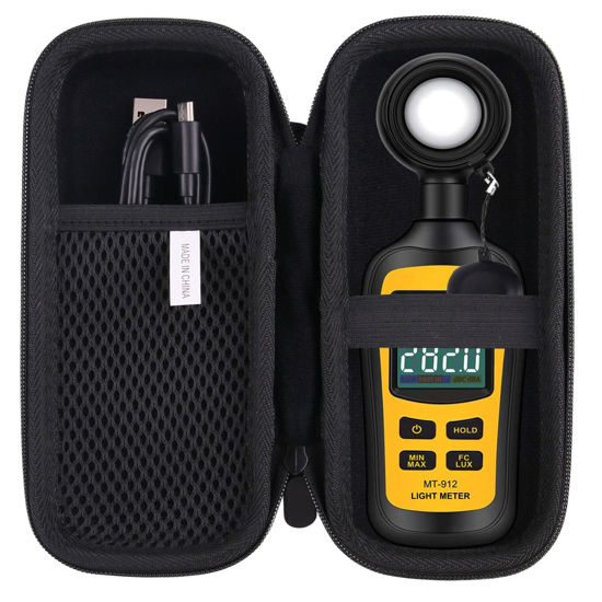 Picture of JINMEI Hard EVA Carrying Case Compatible with URCERI Light Meter Digital Illuminance Meter Handheld Ambient Temperature Measurer storage case