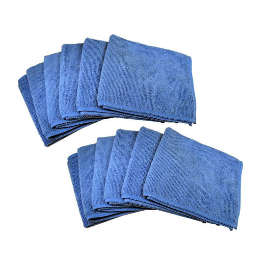 Picture of Progo Ultra Absorbent Microfiber Cleaning Cloths for LCD/LED TV, Laptop Computer Screen, iPhone, iPad and More. (12 Pack)