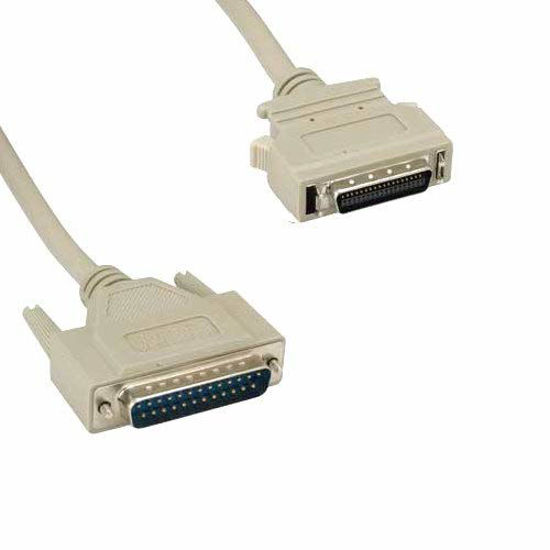 Picture of Kentek 10 Feet FT DB25 to HPCN36 Parallel Printer Data Cable Cord 28 AWG IEEE-1284 Bi-Directional 25 to Mini/Micro HP CN36 36 Pin Centronics 18PR Port for HP Inkjet Laserjet PhotoSmart