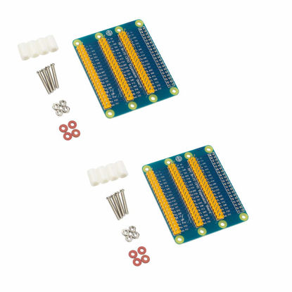 Picture of HiLetgo 2pcs GPIO Expansion Board Raspberry Pi Shield for Raspberry PI 4B/3B+ With Screws