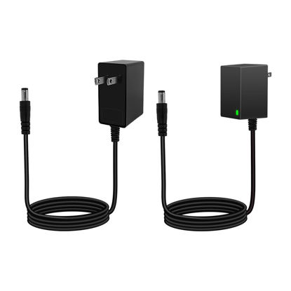 Picture of [UL-Listed] 12V 2A Power Supply Adapter,100-240V AC to DC Transformer,12 Volt 2 Amp Wall Charger for LED Strip Lights and Low Voltage Devices 24W Power Supply with 5.5x2.1 DC (Black-12V 2A)