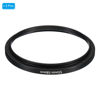 Picture of PATIKIL 55mm-58mm Metal Step Up Ring, 2 Pack Camera Lens Filter Adapter Ring Aluminum Filter Adapter Ring for Camera Lenses Hood, Black