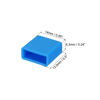 Picture of MECCANIXITY 25pcs USB Type A Port Plugs Covers Caps Silicone Anti Dust Protector for USB Male End, Blue