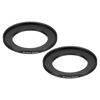 Picture of PATIKIL 40.5mm-55mm Metal Step Up Ring, 2 Pack Camera Lens Filter Adapter Ring Aluminum Filter Adapter Ring for Camera Lenses Hood, Black