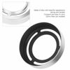 Picture of Oumij1 Hollow Metal Lens Hood - Compact Lens Hood - Detachable Camera Lens Hood - for Fuji X10/X20/X30 Camera(Silver)