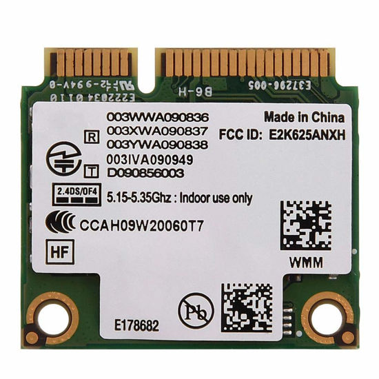 Picture of 2.4G/ 5G Dual Band Wireless, 300Mbps AC 802.11 A/B/H/G/N Half Height Mini PCI-E WiFi Network Card for Intel 6250 WiMax Compatible with DELL/Asus/Toshiba/Acer