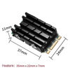 Picture of M.2 2242 SSD Heatsink, 2242 NVME SSD Heat Sink Aluminum 2242 Heatsink with Thermal Pads for 2242 Solid Hard Drive