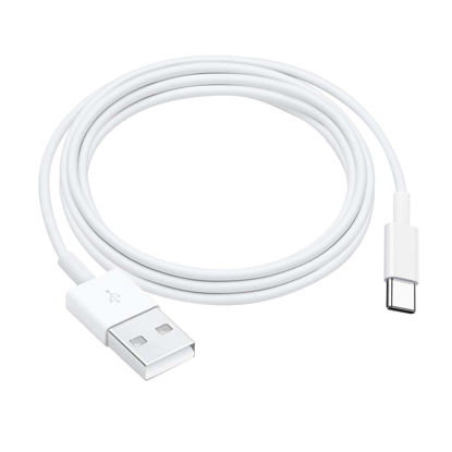 Picture of Carplay Cable Cord Compatible with iPhone 15 USB A to USB C Cable for 15, 15 Pro Max, 15 Plus, Pro 12.9/11, 10th Gen, Air 5th/ 4th Gen,Mini 6th Gen Charger Car Charging Cable (White)