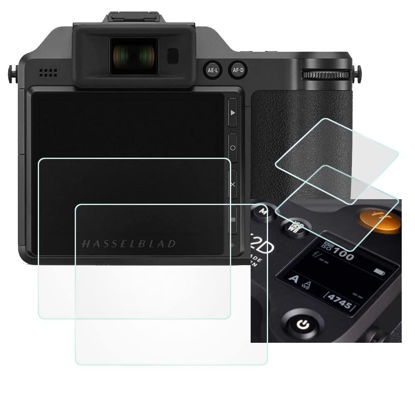 Picture of Fire Rock X2D Top+LCD Screen Protector for Hasselblad X2D x2d Camera, Ultra-Clear Anti-Scratch Bubble-Free Tempered Glass Cover for Hasselblad X2D x2d-2+2Packs