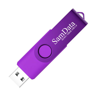 Picture of SamData 128GB USB Flash Drives 1 Pack 128GB Thumb Drives Memory Stick Jump Drive with LED Light for Storage and Backup (1 Pack Purple)