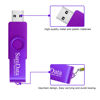 Picture of SamData 128GB USB Flash Drives 1 Pack 128GB Thumb Drives Memory Stick Jump Drive with LED Light for Storage and Backup (1 Pack Purple)