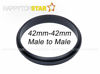 Picture of Metal T / T2 to T / T2 Male to Male 42mm to 42mm T2-T2 T Step Coupling Ring Adapter for Lens Filter Telescope