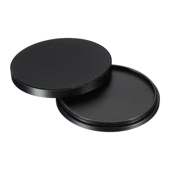 Picture of PATIKIL 49mm Lens Cap, Camera Lens Cap Cover Universal Front Metal Lens Filter Stacks Cap Protective Case for 49mm Camera Circular Polarizing Fader ND Filter, Black