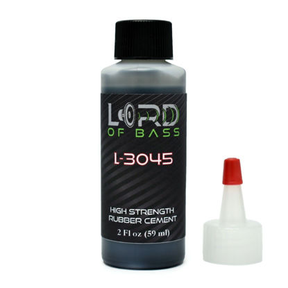 Picture of Lord of Bass 2oz Black Rubber Adhesive Speaker Repair Glue