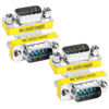 Picture of MEIRIYFA DB9 Gender Changer D-SUB 9 Pin RS-232 Connector Serial Port Cable Coupler Adapter for Serial Applications-4Pcs (Male to Male)