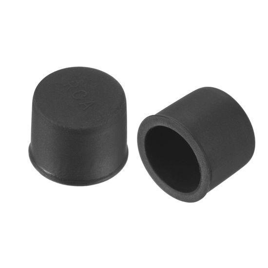 Picture of uxcell 30pcs Silicone RCA Port Anti-Dust Stopper Cap Cover Black