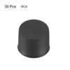 Picture of uxcell 30pcs Silicone RCA Port Anti-Dust Stopper Cap Cover Black