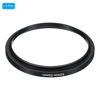 Picture of PATIKIL 52mm-55mm Metal Step Up Ring, 2 Pack Camera Lens Filter Adapter Ring Aluminum Filter Adapter Ring for Camera Lenses Hood, Black