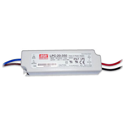 Picture of LPC-20-350 | Mean Well LP Series 20W 350mA CC AC LED Driver