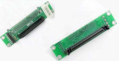 Picture of SCSI SCA 80-Pin to 68-Pin Female Ultra SCSI II/III LVD-SE Adapter SCSI 80pin-68pin Card