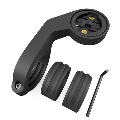 Picture of Flush Out-Front Bike Mount for Garmin Edge, Plastic Extended Cycling Handlebar GPS Computer Mount for Edge 1050/1040/1030/1000,840/830/820/810/800,540/530/520/510/500,200/130/25/20,Explore 2,Touring