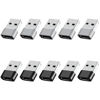 Picture of BaseNew USB to USB C Adapter 10 Pack,USB to USBC Adapter,USB to USBC-C Adapter,USB C Adapter,USB A to USB C Adapter,USB to USB C Converter for iPhone 15/14/13 Pro,iPad Air,AirPods and More,Black+Grey