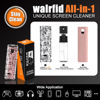 Picture of walrfid Car Screen Cleaner, Computer Screen Cleaner Spray and Wipe, Laptop Cleaning Mist Kit for Electronic iPad, iPhone, Phone, MacBook, TV, Monitor, Tablet Display, with Black Graffiti Case - Pink