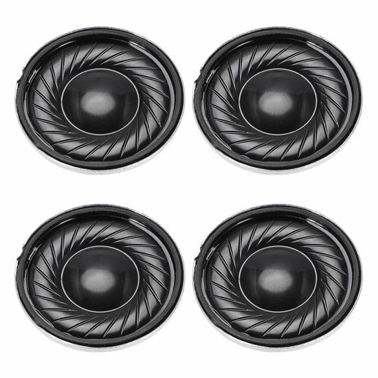 Picture of uxcell 4Pcs Round Internal Magnet Speaker Loudspeaker 8 Ohm 2W 23mm Dia Steel Shell