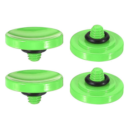 Picture of PATIKIL Camera Shutter Button, 4 Pack Soft Shutter Release Button Pure Copper Camera Button Concave Suitable for DSLR/SLR Camera, Green