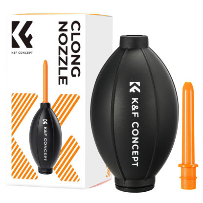 Picture of K&F Concept Lens Air Blower, Rubber Bulb Air Pump Dust Blower Cleaner, with Long Nozzle for Cell Phone, Tablet, Camera Lens Sensors, Keyboard,Telescopes