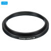 Picture of PATIKIL 40.5mm-43mm Metal Step Up Ring, 2 Pack Camera Lens Filter Adapter Ring Aluminum Filter Adapter Ring for Camera Lenses Hood, Black