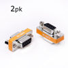 Picture of Arnorin DB9 Null Modem Female to Female Slimline Data Transfer Serial Port Adapter 2 Pack