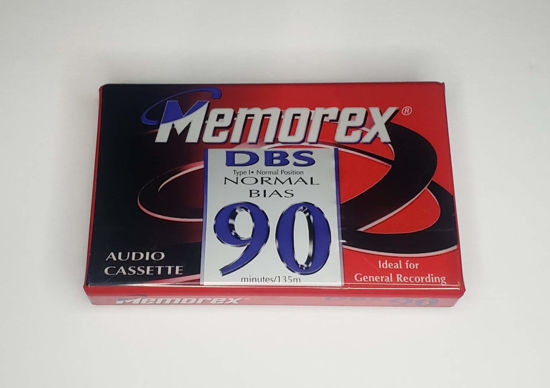 Picture of Memorex DBS 90 Single Blank Audio Cassette Tape Vintage