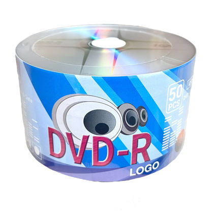 Picture of DVD-R 4.7GB 16X, LSK Media Logo Top, 50-Pack | Blank DVDs for Burning Video | DVD Discs Blank | Recordable DVDs