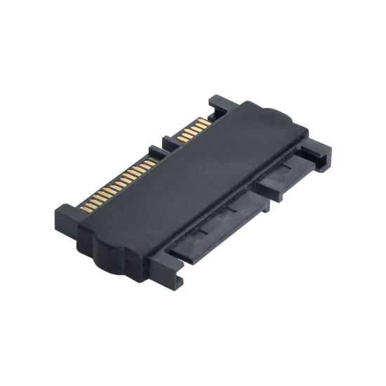 Picture of chenyang CY 3.5 & 2.5inch SATA 22Pin 7+15 Male to SATA 22P 7+15 Male Extension convertor Straight Adapter