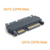 Picture of chenyang CY 3.5 & 2.5inch SATA 22Pin 7+15 Male to SATA 22P 7+15 Male Extension convertor Straight Adapter