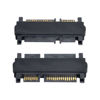 Picture of chenyang CY 3.5 & 2.5inch SATA 22Pin 7+15 Male to SATA 22P 7+15 Male Extension convertor Straight Adapter