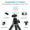 Picture of Mini Tripod for Webcam and Phone, 12.4 inch Metal Extendable Webcam Stand with Phone Holder, Small Tripod for Desk