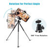 Picture of Mini Tripod for Webcam and Phone, 12.4 inch Metal Extendable Webcam Stand with Phone Holder, Small Tripod for Desk