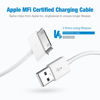 Picture of sarmert Apple Certified 30 Pin USB Charging Cable, 4.0ft USB Sync Charging Cord iPhone Compatible for 4 4s 3G 3GS iPad 1 2 3 iPod Touch Nano White (1 PCS)