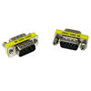 Picture of RLECS 2pcs DB9 9Pin RS232 Serial Cable Male to Male Mini Gender Changer Adapter Coupler Connector