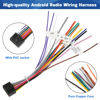 Picture of Android Radio Wiring Harness Adapter Replacement for Select Android Car Stereo 16 Pin ISO Connector Cable with Full Labels