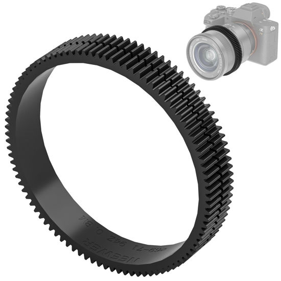 Picture of NEEWER PG008 Seamless Follow Focus Gear Ring 0.8 MOD for ø69-71mm Lens, Compatible with SmallRig Compatible with Tilta NEEWER Follow Focus for Canon Sony Nikon Fujifilm Panasonic Sigma Lens