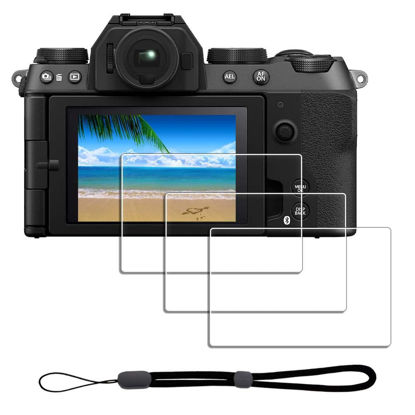 Picture of iDaPro Screen Protector for Fujifilm X-S20 Fuji XS20 + Hand Lanyard [3+1 Pack] Tempered Glass Easy Installation