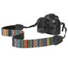 Picture of MoKo Camera Strap, Retro Cotton Canvas Woven Strap Universal Shoulder Neck Sling Belt for ALL DSLR/SLR Cameras Canon/Sony/Nikon, Adjustable Thin Strap for Adults & Kids, Colorful Stripe