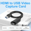 Picture of Video Capture Cards, 4K HDMI to USB Video Capture Device, Card Game Capture Card Audio Capture Adapter, Record Video Audio Grabber for Gaming, Streaming, Teaching, Video Conference