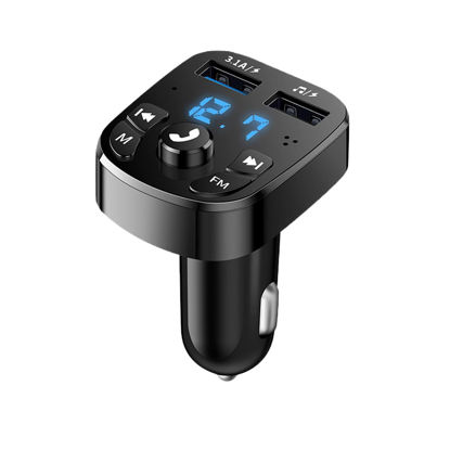 Picture of Bluetooth FM Transmitter for Car Dual USB Port Charger Handsfree Car Kit MP3 Audio Music Receiver with Voltage Meter