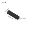 Picture of MECCANIXITY DB25 Port Cover Anti Dust Cap Silicone Plug Protector for DB25 Female Port Connectors Black Clear 10pcs