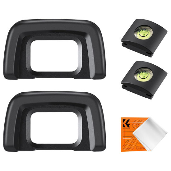 Picture of K&F Concept Eyepiece Cover & Hot Shoe Cover Kit, Viewfinder Protector Eyecup Eye Cup DK-24 for Nikon D5000 D5100 D3000 D3100 Camera Viewfinder